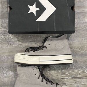 Converse Chuck Taylor All Star Lift High Sherpa - Wolf Grey